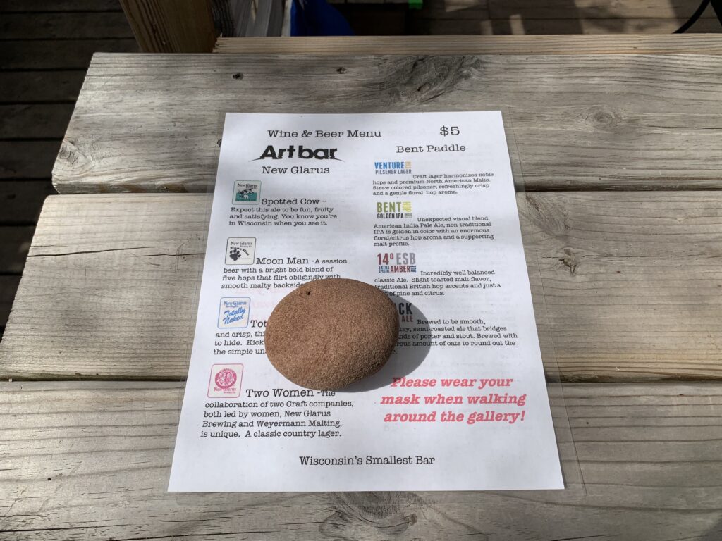 ArtBar Menu, Lapointe, Wi