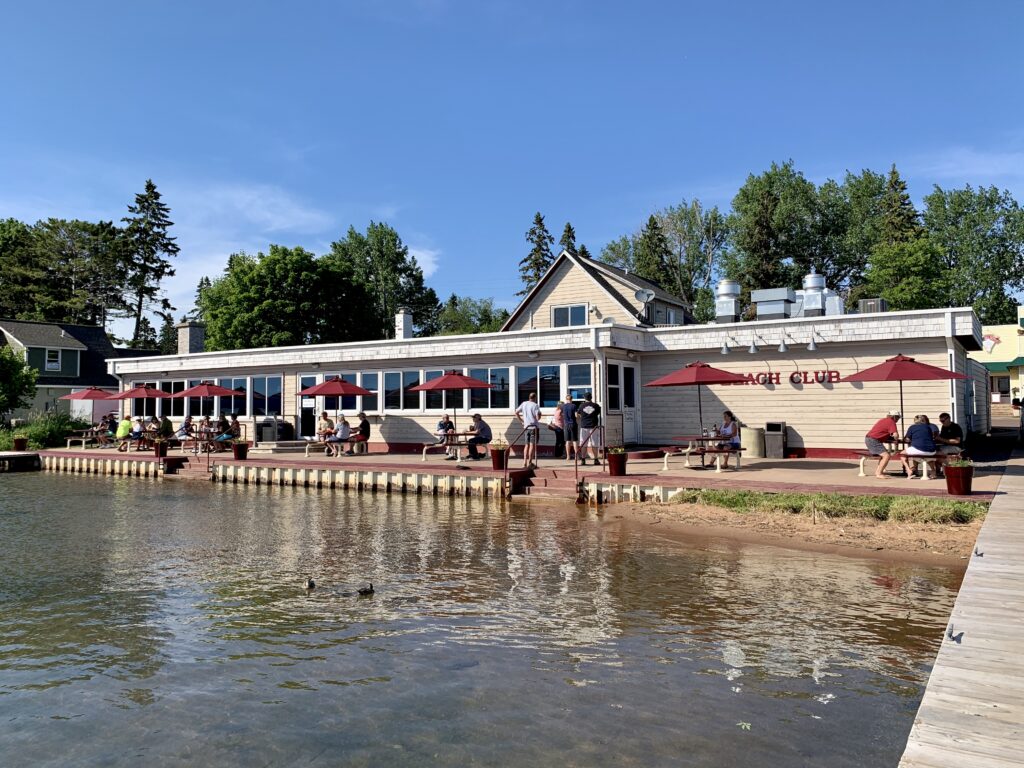 The Beach club on Madeline Island