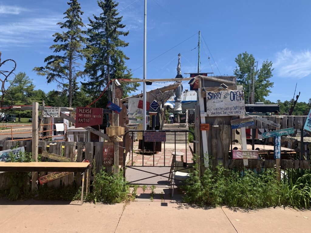 Tom's Burned Down Cafe on Madeline island